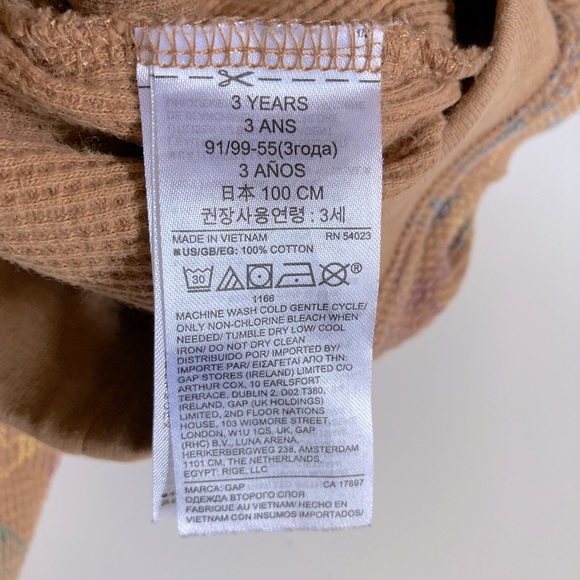 Old Navy Toddler Pants Comfy Animal Pattern Pants Size 3T Forest Animals - Picture 4 of 6